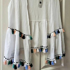 4 Piece Beach Wrap Coverup * Scarf * Wine Bag * Towel Clips